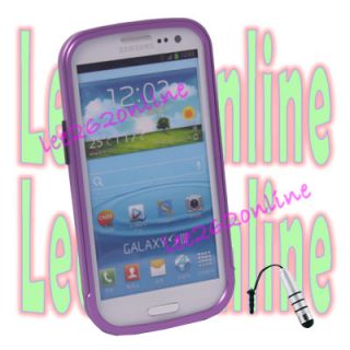 Aluminum Case Bumper Cover for Samsung Galaxy S3 SIII i9300 Purple 