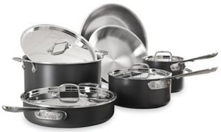New $989 All Clad 5 Ply 2 Stainless Steel 10 Piece Cookware Set