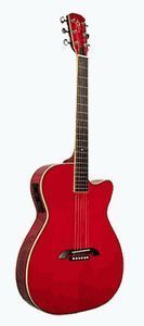 Alvarez Yairi Standard WY1TWR Thin Folk Acoustic Electric Guitar Red 