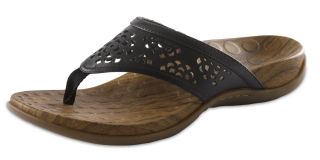 Orthaheel Allegre   Black   Boho Sandal   Women   Orthotic Flip Flops