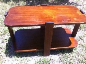 Vintage Mission Arts Crafts Wood Coffee Table Wooden Antique