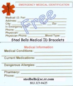 Alzheimers 1 1 2 Charm Medical ID Alert Bracelet