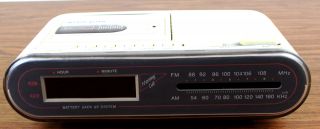 Gran Prix AM FM Electronic Clock Radio Cassette Player Product Image