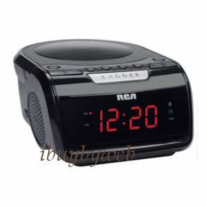 RCA RP5605R CD Player Am FM Alarm Clock Radio Black New
