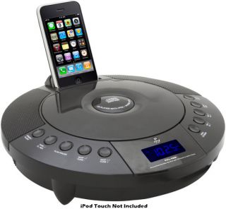   iPhone iPod FM Radio Receiver with CD Player Alarm Clock
