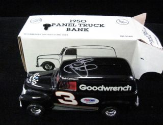 Dale Earnhardt Sr. Signed Goodwrench Model Truck Bank PSA/DNA Auto