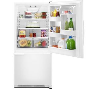Amana ABB2221WEW 21 9 CU ft Bottom Freezer Refrigerator
