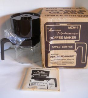 Amana Radarange Coffee Maker MCM 4 New in Box Brown