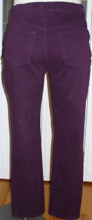 Gloria Vanderbilt Amanda Purple Jeans 12 Short 28 Insm Stretch Pants 