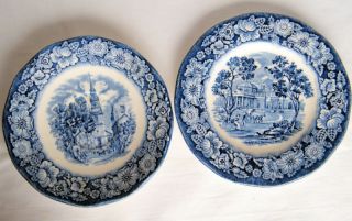 Liberty Blue Historic Colonial Scenes Saucer Plate Sale