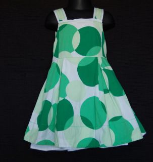 Childrens Place Green White Polka Dot Easter Twirl Dress Size 3T Kid 