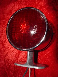Vintage Red & Blue Emergency Vehicle Light Double Ended Mars