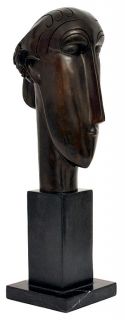 Amedeo Modigliani Tribute Bronze Sculpture The Head of Caryatid