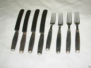 Pieces Vintage American Cutlery COMPANY1865 Bovine Bone Handles 