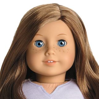NEW American Girl 18 Doll #23 Brown Hair Blue Eye Freckles Pierced 