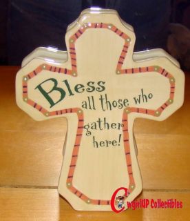 53160 Bless All Who Gather Here Cross Wall Plaque Kitchen Inspiration 