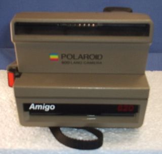 Polaroid Amigo 620 Instant Camera RARE Tan 600 Film