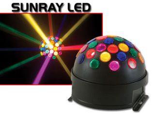 American DJ Sunray LED Multicolor Disco Ball Effect Light Brand New 