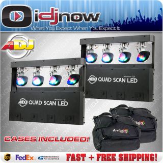 American DJ Quad Scan LED RGB DMX 3 Watt Gobo Lighting Effect AC 155 2 
