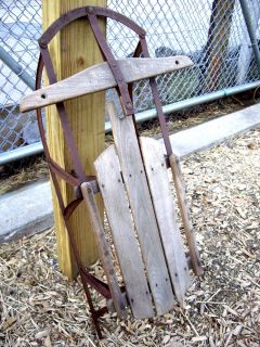 Antique Metal Runner Snow Sled from 1950s 1960S