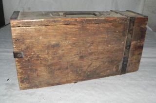german wwii mg 08 wood ammo box