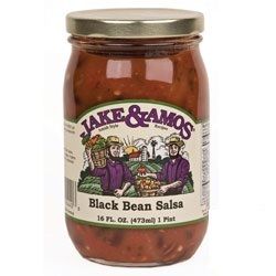 Jake Amos Salsas 16 oz Jars Peach Black Bean Mild Salsa 1 of Each