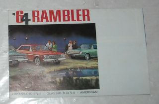 1964 american motors rambler dealer brochure catalog