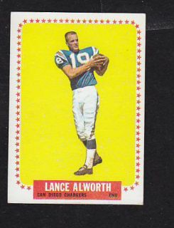 1964 Topps #155 Lance Alworth XMT Premium Vintage Card $50.00