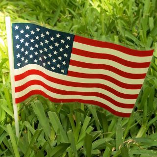 small plastic american flag stock rtd 2401 72 lot