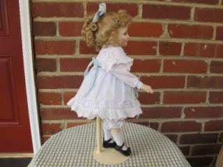 franklin mint porcelain heirloom victorian doll alyssa