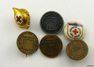 AMERICAN RED CROSS   Blood Donor Medical 6 PINS BUTTONS