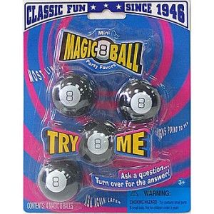 Pack Mini Magic 8 Ball Answer Classic Retro Toy New Party Favor 