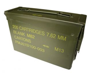 30cal 7.62mm US military ammo can box chest clean great shape