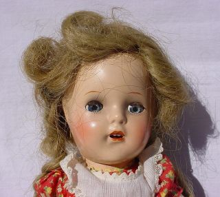 Antique Madame Alexander McGuffey ANA Composition Doll Reg No 350 781 