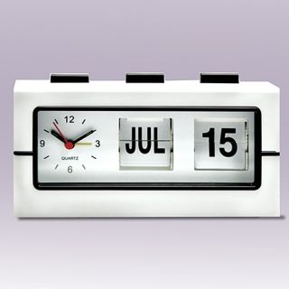Retro Analog Flip Date Digital Alarm Clock