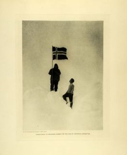   Polar Expedition N 24 Flag Norwegian Amundsen Ellsworth Crew