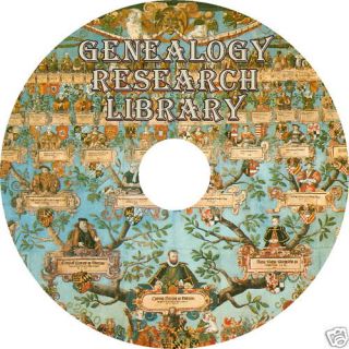 Genealogy Software Research Library Family Tree on CD ღ 