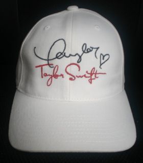 TAYLOR SWIFT CAP / HAT WITH STITCHED AUTOGRAPH