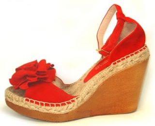 Andre Assous Red Espadrille Sandals Bachatana