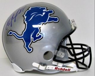 Calvin Johnson Autographed Detroit Lions Proline Helmet SI