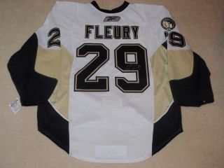 Marc Andre Fleury Signed 2010 2011 Pittsburgh Penguins Official Game 