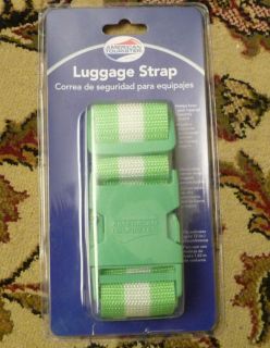 American Tourister Secure Baggage Luggage Strap Green White NEW IN BOX 