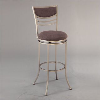 Hillsdale Amherst 24 Swivel Metal Counter Champagne Bar stool