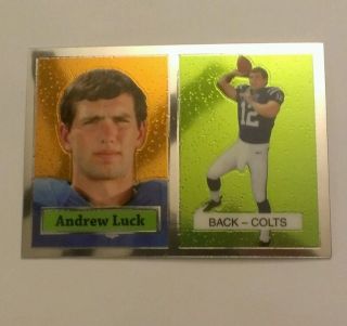 ANDREW LUCK 2012 Topps CHROME RETRO RC 1957 Style Rookie Throwback 