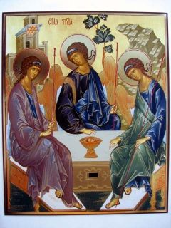 Holy Trinity Old Testament Orthodox Icon Andrey Rublev