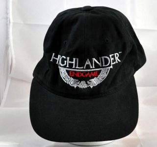 description highlander tv series cap hat black cap adult size with 