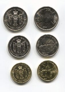   10 dinars 20 dinars comemorative i andric all coins grade bu great
