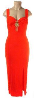 Andre Van Pier Red Couture Cocktail Dress Small