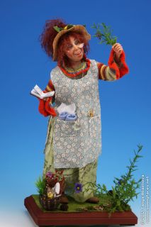 Angela The Herbalist One of A Kind Fantasy Character Art Doll by Tanya 