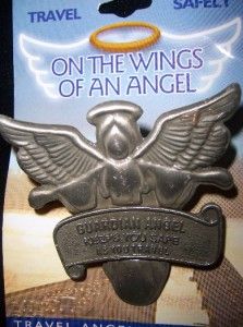 guardian angel visor clip metal car auto wings safe